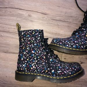 Dr. Martin flower boots
